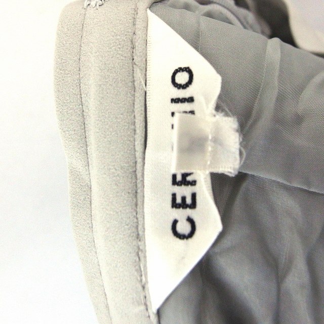 【中古】セルッチオ CERCHIO スカート タイト 膝丈 シンプル バックジップ M グレー /ST31 レディース 【ベクトル 古着】 201028 ブランド古着ベクトルプレミアム店