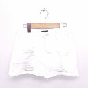 【中古】REDMANGO 服 パンツ キュロット ショート デニム ダメージ加工 ジップフライ M ホワイト 白 /TT16 レディース 【ベクトル 古着】 201022 ブランド古着ベクトルプレミアム店