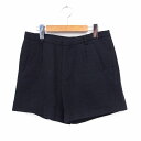 【中古】ルージュヴィフ Rouge vif パンツ ショート ポケット シンプル ジップフライ 38 ネイビー /ST40 レディース 【ベクトル 古着】 201121 ブランド古着ベクトルプレミアム店