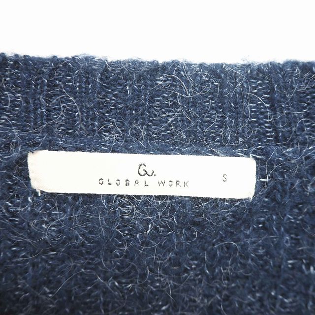 【中古】グローバルワーク GLOBAL WORK ニット セーター 丸首 無地 シンプル ウール混 長袖 S 紺 ネイビー /TT17 レディース 【ベクトル 古着】 201226 ブランド古着ベクトルプレミアム店 auc-vector-18951415 ブランド古着の買取販売ベクトル サンプル画像3