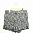【中古】スピック&スパン Spick&Span パンツ キュロット ショート 総柄 ジップフライ 36 オフホワイト ブラック 白 黒 /TT24 レディース ...