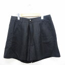 【中古】ペイトンプレイス PEYTON PLACE パンツ ボトムス キュロット ラメ キラキラ シンプル ショート丈 ミニ ウール 毛 13B ブラック 黒 ...