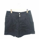 【中古】フレディレピ FREDY REPIT パンツ キュロット ショート ジップフライ ウール カシミヤ混 厚手 40 黒 ブラック /TT40 レディース ...