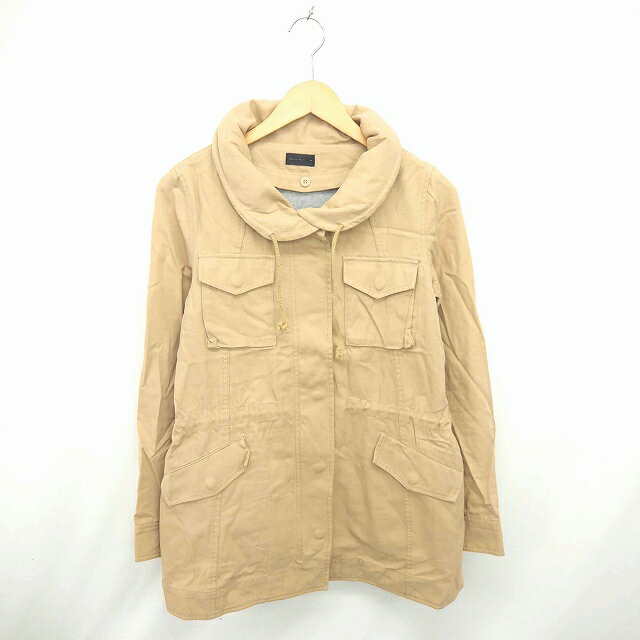 【中古】アパートバイローリーズ apart by lowrys コート アウター ラウンドカラー ミドル ライナー ジップアップ M ベージュ 茶 /TT18 レディース 【ベクトル 古着】 210220 ブランド古着ベクトルプレミアム店