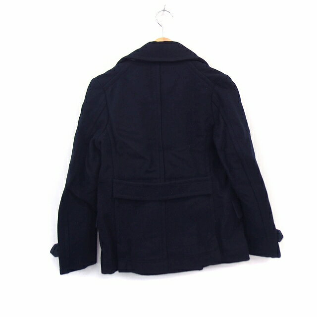 【中古】ブロードゥリー&コー Broderie&Co ナノユニバース アウター ピーコート Pコート 2wayネック ノッチドラペル ライナー付 無地 ウール 38 ブラック 黒 /HT3 レディース 【ベクトル 古着】 210927 auc-vector-18954898 ブランド古着の買取販売ベクトル サンプル画像2