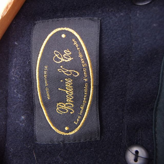 【中古】ブロードゥリー&コー Broderie&Co ナノユニバース アウター ピーコート Pコート 2wayネック ノッチドラペル ライナー付 無地 ウール 38 ブラック 黒 /HT3 レディース 【ベクトル 古着】 210927 auc-vector-18954898 ブランド古着の買取販売ベクトル サンプル画像3