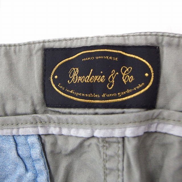 【中古】ブロードゥリー&コー Broderie&Co ナノユニバース パンツ ショート ロールアップ 無地 シンプル カーキ /FT10 レディース 【ベクトル 古着】 210513 auc-vector-18957740 ブランド古着の買取販売ベクトル サンプル画像3
