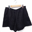 【中古】パリゴ PARIGOT パンツ キュロット ショート ヒョウ柄 レオパード柄 M ブラック 黒 /FT11 レディース 【ベクトル 古着】 210513
