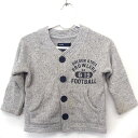 【中古】ベビーギャップ BABY GAP ベビー服 カーディガン プリント ポケット 長袖 コットン 綿 80 グレー /FT6 キッズ 【ベクトル 古着】 210522