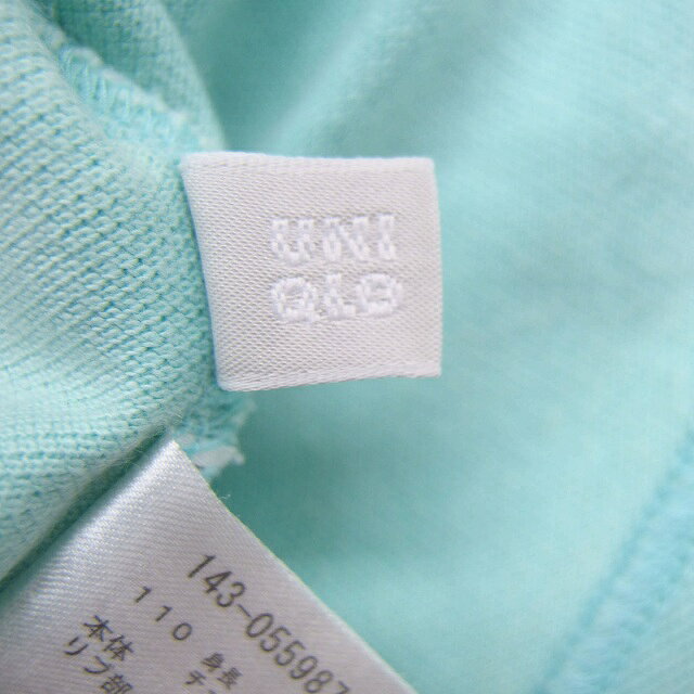 ブランド古着の買取販売ベクトルの【中古】ユニクロ UNIQLO 子供服 ポロシャツ 半袖 コットン 綿 鹿の子 110 ミントグリーン 緑 /HT14 キッズ 【ベクトル 古着】 210916｜アングル3