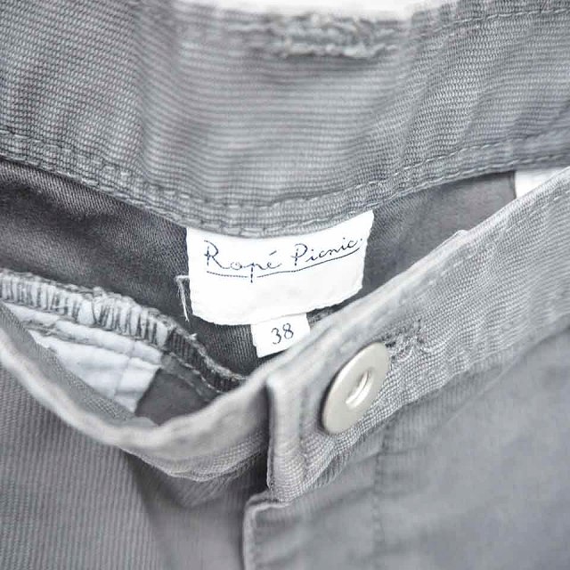 【中古】ロペピクニック ROPE Picnic パンツ カーゴ ストレート ジップフライ 無地 シンプル 綿 コットン 38 グレー 灰 /TT19 レディース 【ベクトル 古着】 210528 auc-vector-18958838 ブランド古着の買取販売ベクトル サンプル画像3