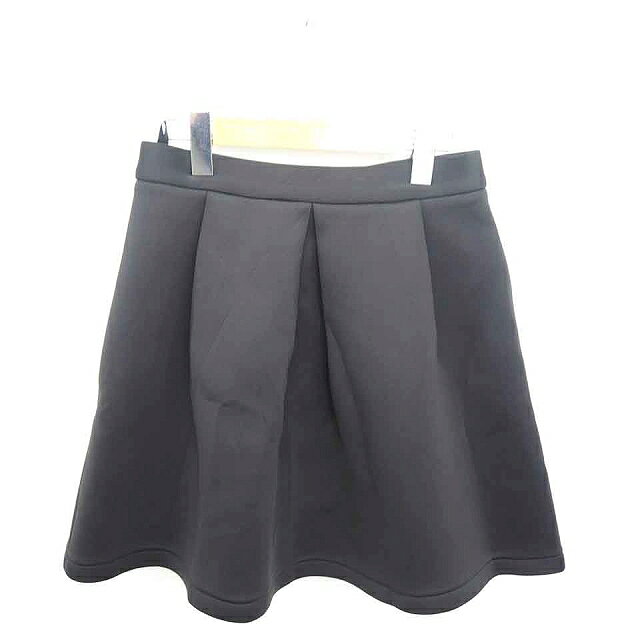【中古】ロペピクニック ROPE Picnic スカート フレア ミニ バックジップ 薄手 無地 シンプル 36 黒 ブラック /TT32 レディース 【ベクトル 古着】 210527 auc-vector-18958855 ブランド古着の買取販売ベクトル パッケージ画像
