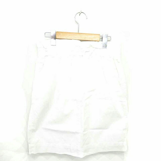 ブランド古着の買取販売ベクトルの【中古】キューティーブロンド Cutie Blonde スカート タイト ひざ丈 ジップフライ 薄手 無地 シンプル L 白 ホワイト /TT10 レディース 【ベクトル 古着】 210605｜アングル2