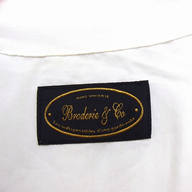 【中古】ブロードゥリー&コー Broderie&Co ナノユニバース ワンピース 切替 シャツ Uネック 半袖 ひざ丈 36 ホワイト 白 ベージュ /FT2 レディース 【ベクトル 古着】 210607 auc-vector-18962721 ブランド古着の買取販売ベクトル サンプル画像3