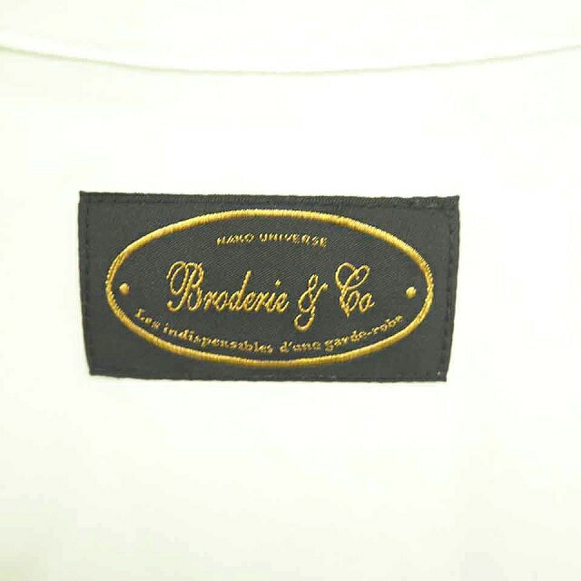 【中古】ブロードゥリー&コー Broderie&Co ナノユニバース ワンピース ミモレ丈 ロング ハーフボタン 切替 薄手 半袖 36 アイボリー ベージュ 白 茶 /TT2 レディース 【ベクトル 古着】 210609 auc-vector-18961056 ブランド古着の買取販売ベクトル サンプル画像3
