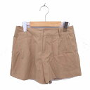 【中古】トランテアン ソン ドゥ モード 31 Sons de mode キュロット ショート パンツ ジップフライ 36 ベージュ 茶 /TT18 レディース 【ベクトル 古着】 230315
