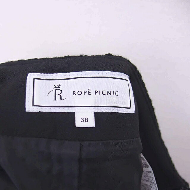 【中古】ロペピクニック ROPE Picnic キュロット ショート パンツ 総柄 サイドジップ 38 黒 ブラック /TT21 レディース 【ベクトル 古着】 230310 auc-vector-19183509 ブランド古着の買取販売ベクトル サンプル画像3