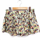 【中古】ラブガールズマーケット LOVE GIRLS MARKET パンツ キュロット ショート カラフル 総柄 グリーン 緑 ブラウン 茶 /FT20 レディース 【ベクトル 古着】 210616