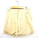 【中古】アルアバイル allureville パンツ ショーパン ショート 総柄 ミニ 2 イエロー 黄 /MT10 レディース 【ベクトル 古着】 210621(4)