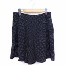 【中古】フォードミルズ FORDMILLS キュロット パンツ ドット柄 フレア ひざ丈 38 ネイビー 紺 /FT6 レディース 【ベクトル 古着】 2106...