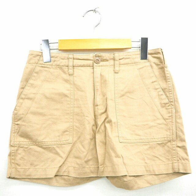 Nylon, Rayon, Polyester - 【中古】フレディ&グロスター FREDY&GLOSTER パンツ ショート ショーパン 無地 シンプル ミニ コットン 綿 M ベージュ 薄茶 /MT13 レディース 【ベクトル 古着】 210707