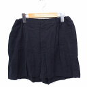 【中古】バルコニーアンドベッド Balcony and Bed キュロット ショート パンツ 無地 シンプル ブラック 黒 /FT19 レディース 【ベクトル ...