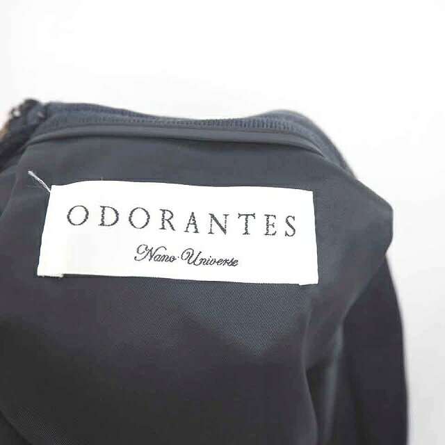 【中古】ナノユニバース nano universe ODORANTES スカート フレア ひざ丈 バイカラー バックジップ 綿 コットン 36 ネイビー ブラック 濃紺 黒 /TT34 レディース 【ベクトル 古着】 210702 auc-vector-18966332 ブランド古着の買取販売ベクトル サンプル画像3