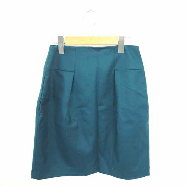 【中古】ボールジー BALLSEY トゥモローランド スカート タイト ひざ丈 ウール バックジップ 無地 シンプル 36 緑 グリーン /TT42 レディース 【ベクトル 古着】 210723