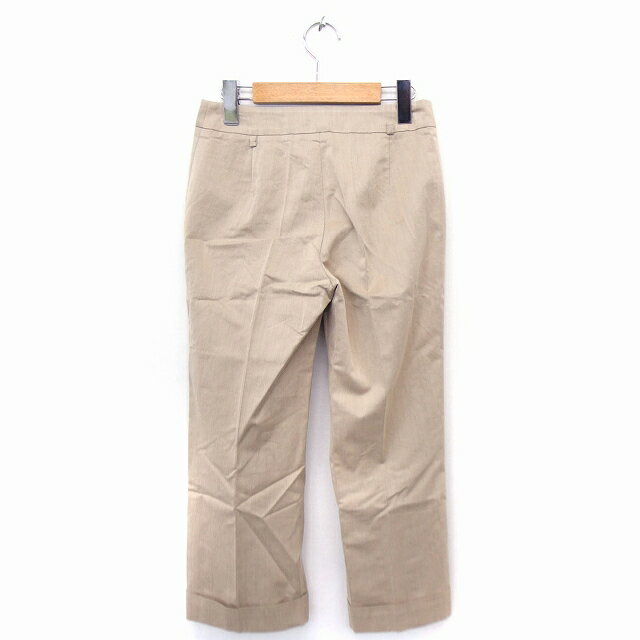 【中古】ボールジー BALLSEY トゥモローランド パンツ アンクル センタープレス ロールアップ コットン 綿 36 ベージュ /FT32 レディース 【ベクトル 古着】 210825