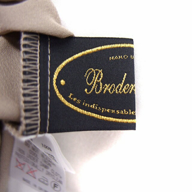 【中古】ブロードゥリー&コー Broderie&Co ナノユニバース ワンピース レース衿 長袖 ひざ丈 ペチコート付き F ブラウン 茶 /FT28 レディース 【ベクトル 古着】 210728 auc-vector-18961289 ブランド古着の買取販売ベクトル サンプル画像3