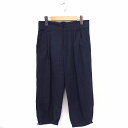【中古】バビロン BABYLONE パンツ カプリ 無地 シンプル 38 ネイビー 紺 /FT12 レディース 【ベクトル 古着】 210723