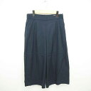 【中古】アーバンリサーチ URBAN RESEARCH パンツ ワイド アンクル サイドジップ 無地 シンプル FREE ネイビー 紺 /TT4 レディース 【ベクトル 古着】 210903