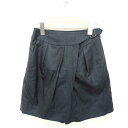 【中古】ボールジー BALLSEY トゥモローランド パンツ キュロット ショート ウール シルク混 無地 シンプル 34 ネイビー 紺 /TT23 レディース...