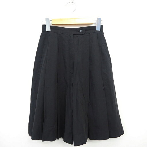 【中古】キャシャレル cacharel キュロット パンツ 無地 ひざ丈 シンプル ウール 1 ブラック 黒 /MT40 レディース 【ベクトル 古着】 210901 【中古】キャシャレル cacharel キュロット パンツ 無地 ひざ丈 シンプル ウール 1 ブラック 黒 /MT40 レディース 【ベクトル 古着】 210901
