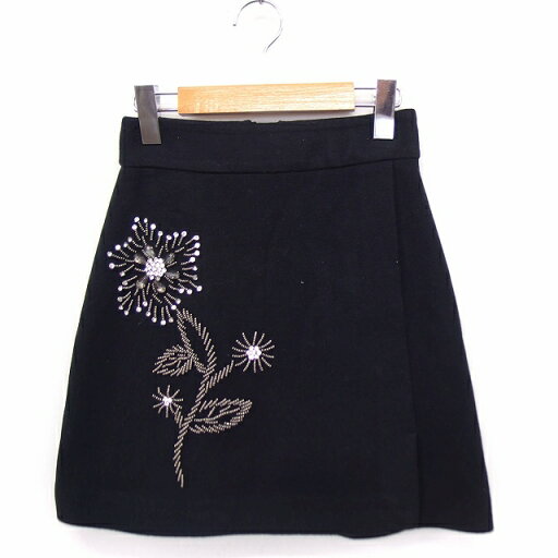 【中古】ジルバイジルスチュアート JILL by JILLSTUART スカート 台形 ミニ ビジュー装飾 S ブラック 黒 /FT18 レディース 【ベクトル 古着】 210909 【中古】ジルバイジルスチュアート JILL by JILLSTUART スカート 台形 ミニ ビジュー装飾 S ブラック 黒 /FT18 レディース 【ベクトル 古着】 210909