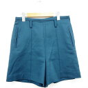 【中古】アナカ Unaca キュロット パンツ 無地 シンプル ミニ ショート 38 ダークグリーン 深緑 /MT38 レディース 【ベクトル 古着】 2109...