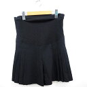 【中古】Angeliebe キュロット パンツ 無地 ひざ丈 シンプル コットン 綿 9 ブラック 黒 /MT49 レディース 【ベクトル 古着】 210927