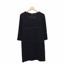 【中古】verbeau pax gramme's ワンピース ミモレ丈 ロング 長袖 丸首 1 グレー 灰 /KT2 レディース 【ベクトル 古着】 211023(4)