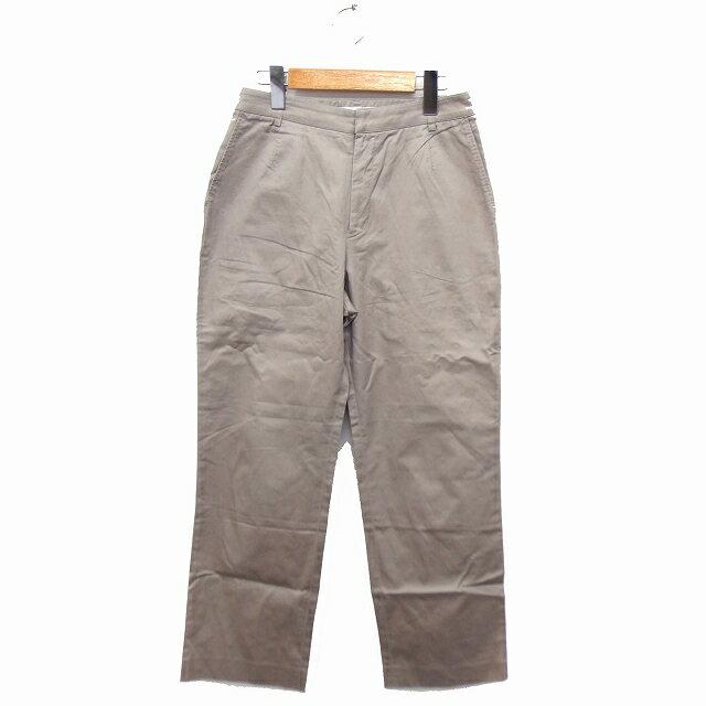 【中古】ギャルリーヴィー GALERIE VIE トゥモローランド セミワイド パンツ 無地 コットン 綿 1 グレー /FT38 レディース 【ベクトル 古着】 211027