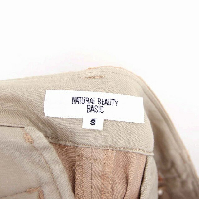 ブランド古着の買取販売ベクトルの【中古】ナチュラルビューティーベーシック NATURAL BEAUTY BASIC テーパード パンツ センタープレス ロールアップ ジップフライ 薄手 S ベージュ 茶 /TT14 レディース 【ベクトル 古着】 220127｜アングル3