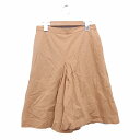 【中古】ユナイテッドアローズ UNITED ARROWS キュロット パンツ ハーフ 無地 シンプル 36 ブラウン 茶 /KT24 レディース 【ベクトル 古...