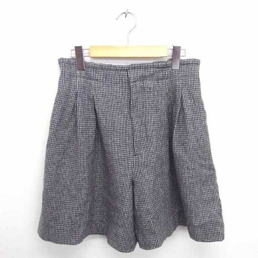 【中古】レイビームス Ray Beams キュロット ショート パンツ 千鳥格子 厚手 ジップフライ ウール 1 グレー ブラック 黒 /TT46 レディース 【ベクトル 古着】 220114 【中古】レイビームス Ray Beams キュロット ショート パンツ 千鳥格子 厚手 ジップフライ ウール 1 グレー ブラック 黒 /TT46 レディース 【ベクトル 古着】 220114