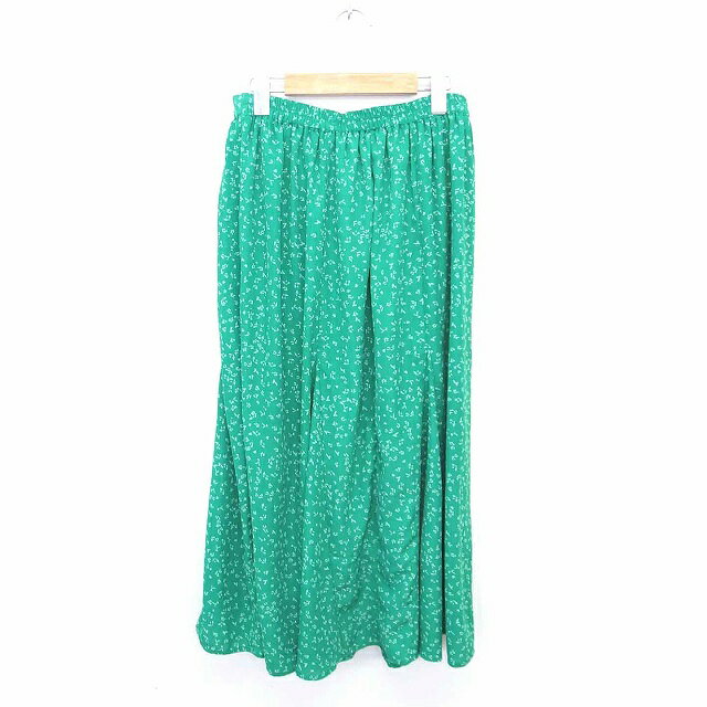 【中古】ロペピクニック ROPE Picnic フレア スカート ロング 総柄 薄手 38 グリーン ホワイト 緑 白 /TT23 レディース 【ベクトル 古着】 220331 auc-vector-18977312 ブランド古着の買取販売ベクトル サンプル画像2