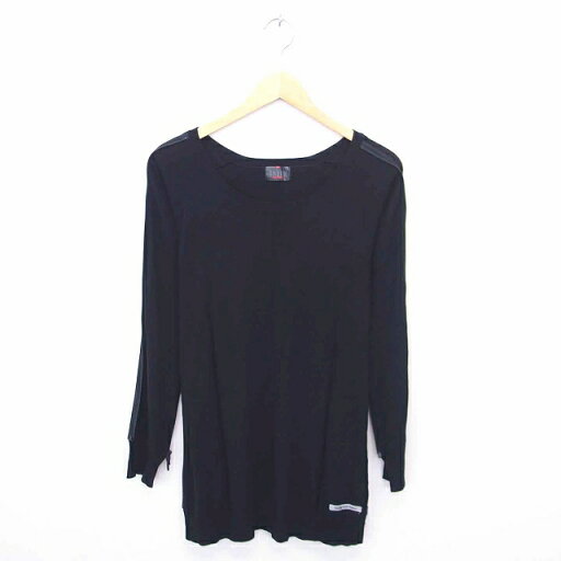 【中古】トランク TRUNK HIROKO KOSHINO ワンピース ニット 丸首 ひざ丈 長袖 38 黒 ブラック /TT48 レディース 【ベクトル 古着】 220331 【中古】トランク TRUNK HIROKO KOSHINO ワンピース ニット 丸首 ひざ丈 長袖 38 黒 ブラック /TT48 レディース 【ベクトル 古着】 220331