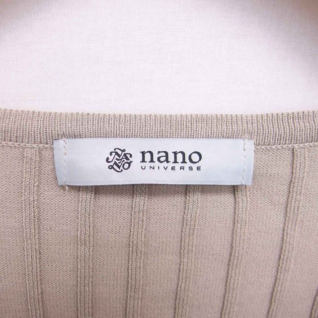 【中古】ナノユニバース nano universe ニット セーター 丸首 七分袖 F ベージュ 薄茶 /TT42 レディース 【ベクトル 古着】 220430 auc-vector-18981398 ブランド古着の買取販売ベクトル サンプル画像3