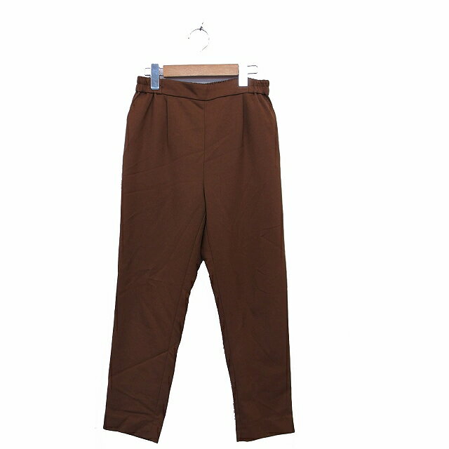 【中古】アーバンリサーチ サニーレーベル URBAN RESEARCH Sonny Label パンツ テーパードパンツ ギャザー 無地 シンプル 36 ブラウン 茶 /KT30 レディース 【ベクトル 古着】 220507