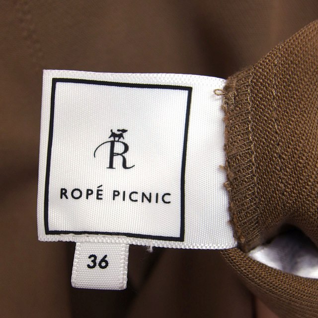 【中古】ロペピクニック ROPE Picnic フレア スカート 膝下 無地 シンプル タック ベルト 厚手 36 ブラウン 茶 /HT26 レディース 【ベクトル 古着】 220623 auc-vector-18979406 ブランド古着の買取販売ベクトル サンプル画像3