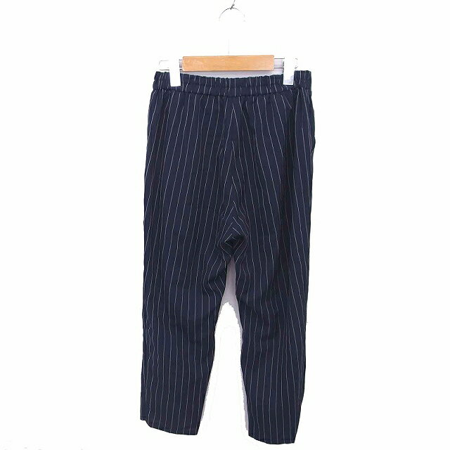 【中古】セシルマクビー CECIL McBEE テーパード パンツ ストライプ 薄手 M ネイビー ホワイト 紺 白 /TT13 レディース 【ベクトル 古着】 220824 auc-vector-18986913 ブランド古着の買取販売ベクトル サンプル画像2