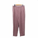 【中古】グリーンレーベルリラクシング ユナイテッドアローズ green label relaxing テーパード パンツ ハイウエスト ロールアップ 38 薄紅色 パールレッド /TT22 レディース 【ベクトル 古着】 220730