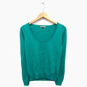 【中古】プロポーション ボディドレッシング PROPORTION BODY DRESSING ニット カットソー 長袖 丸首 ウール混 アンゴラ混 無地 シンプ...